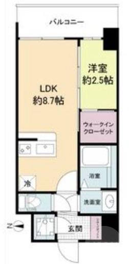 西宮原の完工年月(2025年3月)築の賃貸マンションの間取り