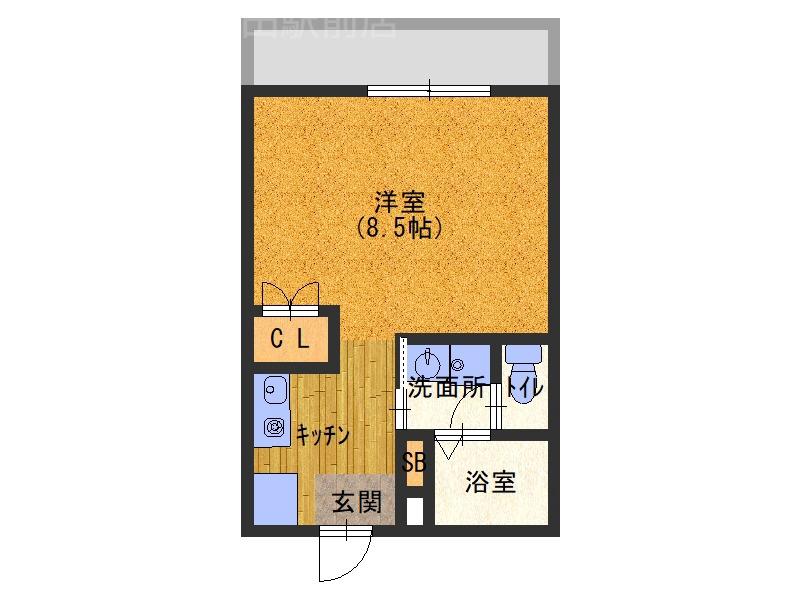 金下町の完工年月(2004年12月)築の賃貸マンションの間取り