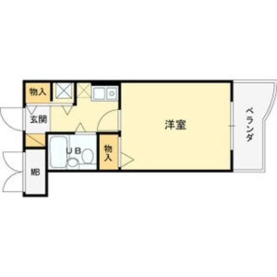 淡路の完工年月(1991年7月)築の賃貸マンションの間取り