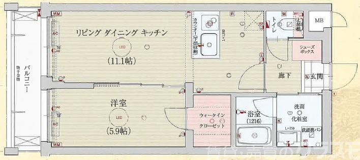 ベラジオ雅び京都洛央の間取り