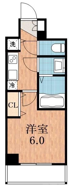 桑津の完工年月（2023年8月）築の賃貸マンションの間取り