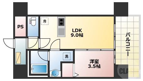 東三国の完工年月(2025年3月)築の賃貸マンションの間取り