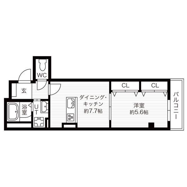 上新庄の完工年月(2019年12月)築の賃貸アパートの間取り