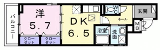 ヒカルサ京都梅津東の間取り