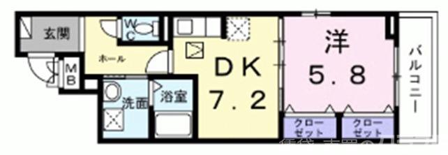 ヒカルサ京都梅津東の間取り