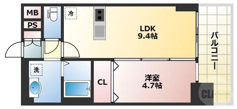 東三国の完工年月(2020年3月)築の賃貸マンションの間取り