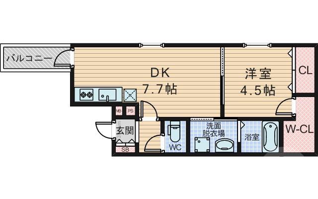 瑞光の完工年月(2017年9月)築の賃貸アパートの間取り