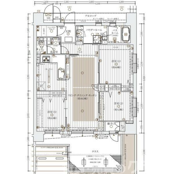 エステムコート京都紫野の間取り