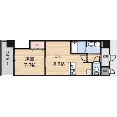 LUXE中書島の間取り