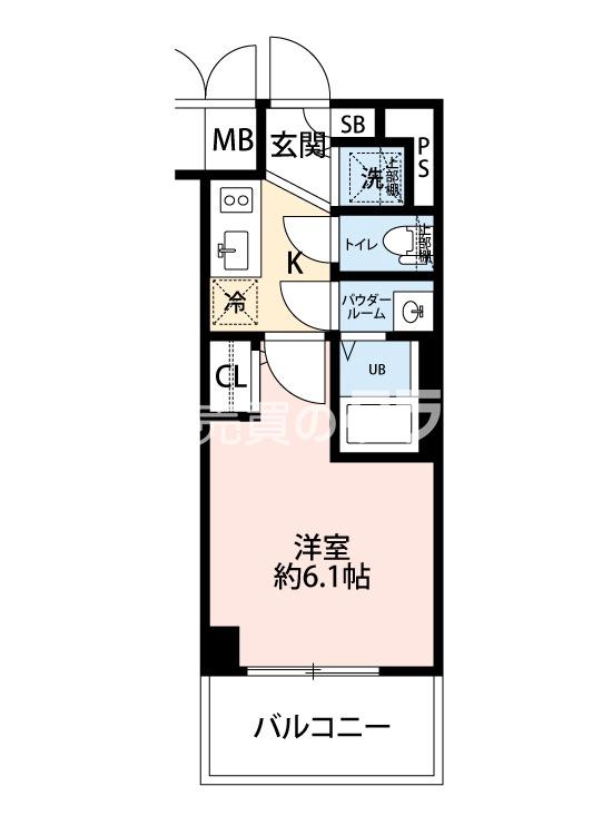 三軒家東の完工年月(2023年11月)築の賃貸マンションの間取り