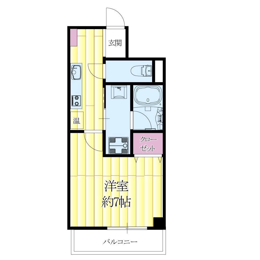 南金田の完工年月(2016年3月)築の賃貸マンションの間取り