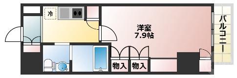 十三本町の完工年月(2012年1月)築の賃貸マンションの間取り