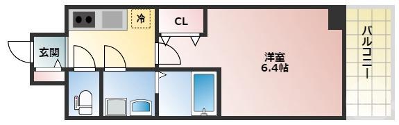 十八条の完工年月(2024年3月)築の賃貸マンションの間取り
