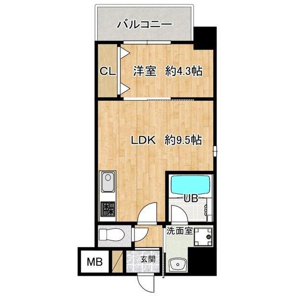 下新庄の完工年月(2023年9月)築の賃貸マンションの間取り