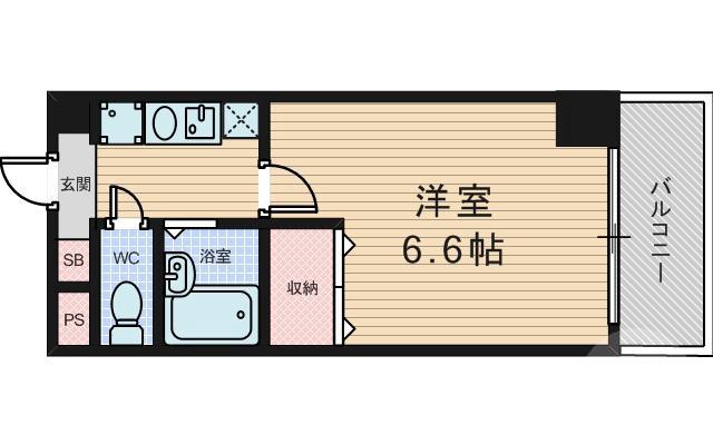 東中島の完工年月(2007年6月)築の賃貸マンションの間取り