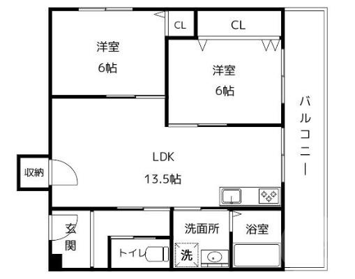 千里丘東の完工年月(1987年3月)築の賃貸マンションの間取り