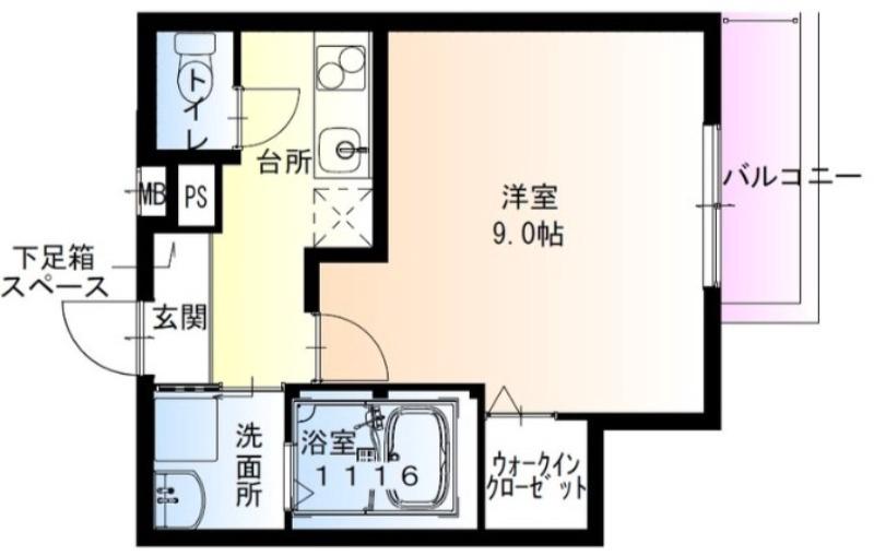 浜寺諏訪森町東の完工年月(2023年8月)築の賃貸アパートの間取り