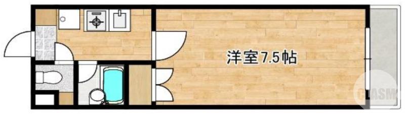 白鷺町の完工年月(1996年4月)築の賃貸マンションの間取り