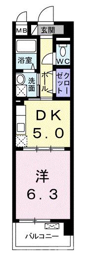 シカタシャンブレットⅠの間取り
