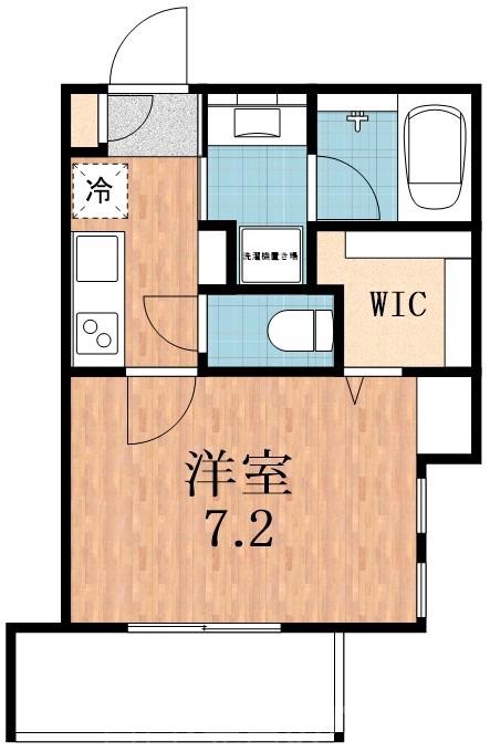 針中野の完工年月(2026年3月)築の賃貸マンションの間取り