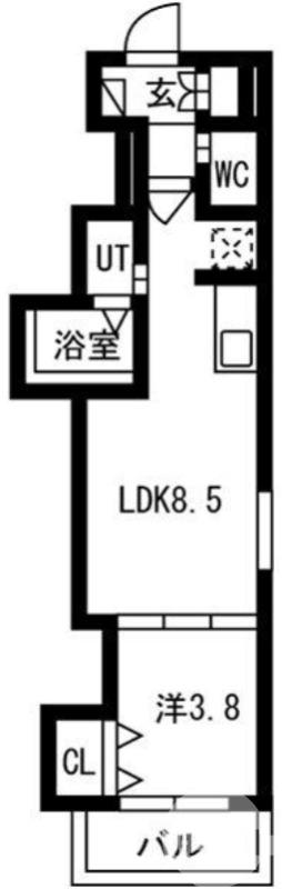 大浜北町の完工年月(2026年1月)築の賃貸マンションの間取り