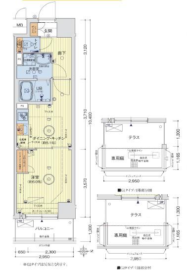 セオリー京都アビテD.C.の間取り