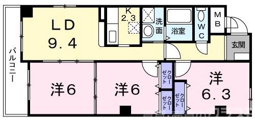 サンシャイン中川の間取り