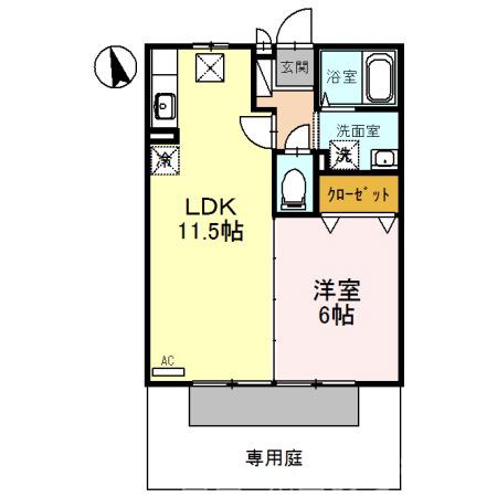 リバーサイド桂川A棟の間取り