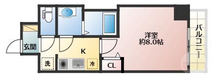宮原の完工年月(2020年2月)築の賃貸マンションの間取り