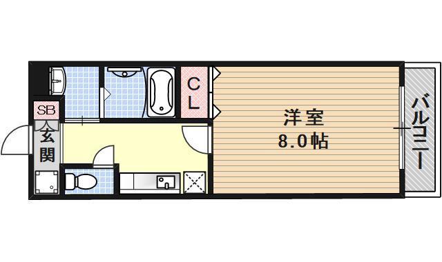 プリメロエストゥディオの間取り