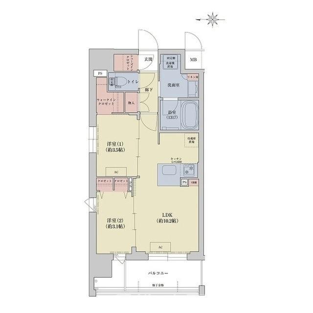 リシュドール梅小路の間取り