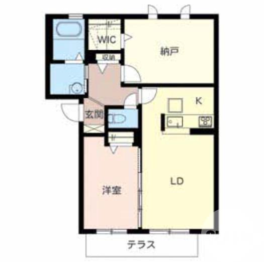 百舌鳥梅町の完工年月(2009年4月)築の賃貸マンションの間取り