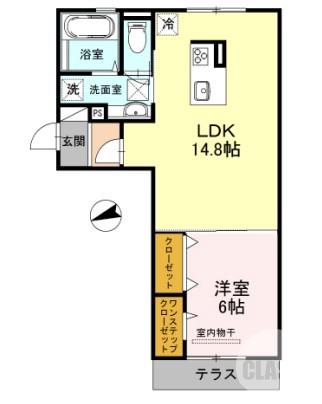 浜寺石津町東の完工年月(2016年9月)築の賃貸アパートの間取り