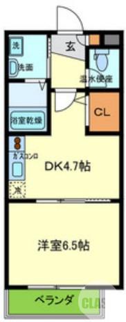 長曽根町の完工年月(2002年7月)築の賃貸アパートの間取り