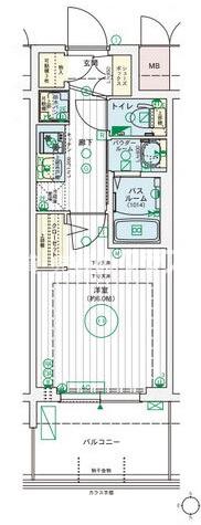 三軒家東の完工年月(2026年3月)築の賃貸マンションの間取り