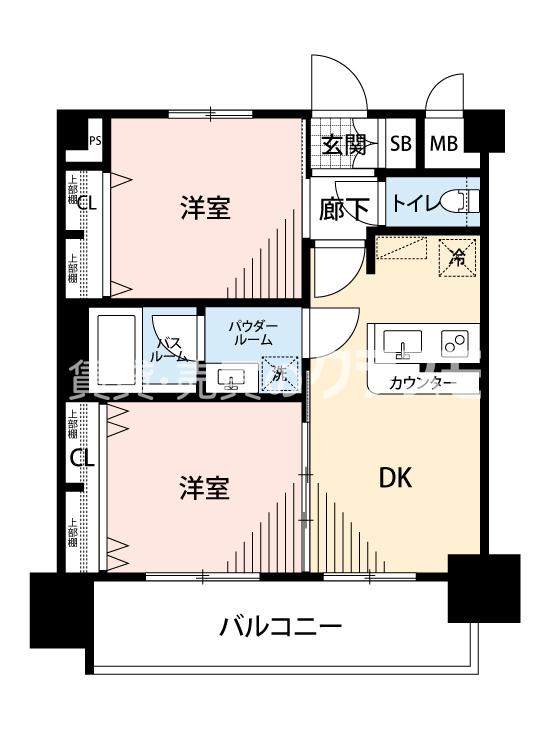 エステムプラザ難波WESTⅡプレディアの間取り