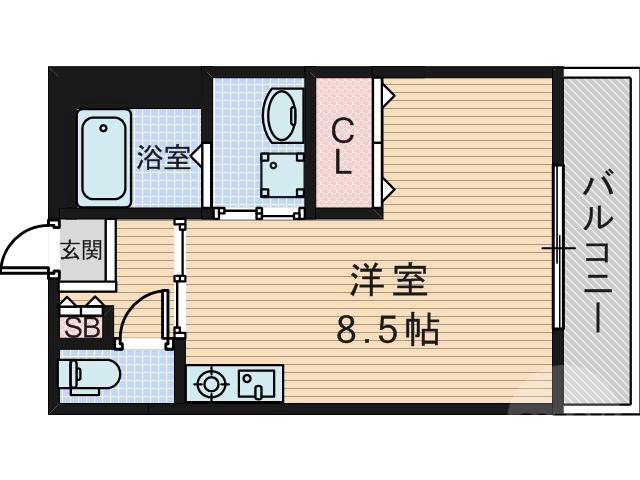 大桐の完工年月(2004年6月)築の賃貸アパートの間取り