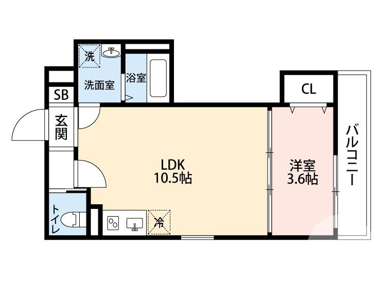 浜寺石津町西の完工年月(2022年8月)築の賃貸アパートの間取り