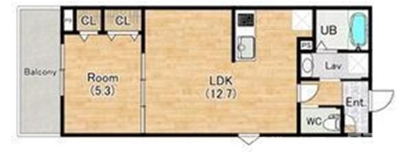 ココングランジュール伏見黒茶屋町の間取り