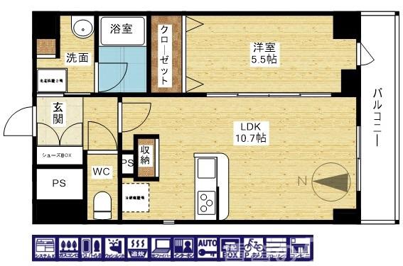ハピネスガーデン新大阪の間取り