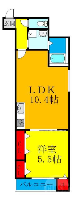 瑞光の完工年月（2020年12月）築の賃貸アパートの間取り