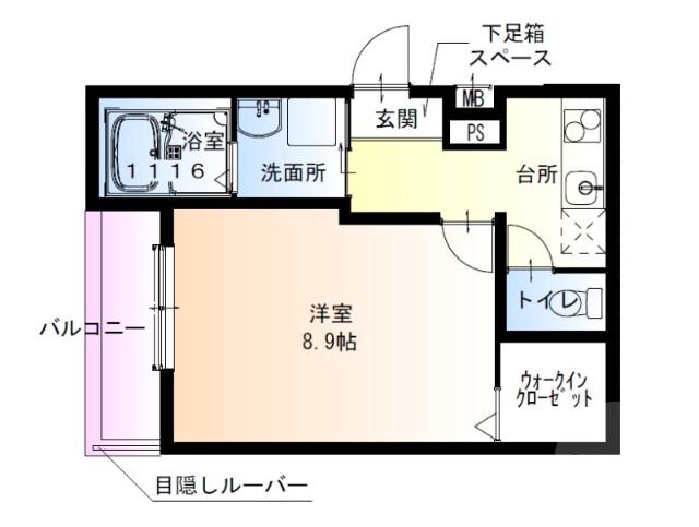 西淡路の完工年月(2024年10月)築の賃貸アパートの間取り