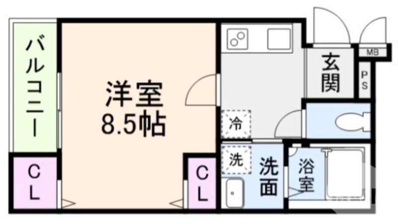 白鷺町の完工年月(2026年3月)築の賃貸アパートの間取り