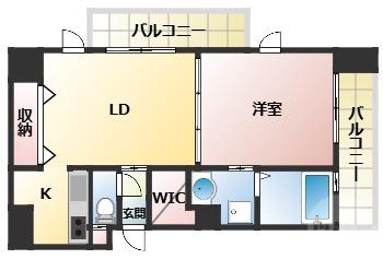 服部西町の完工年月(2008年4月)築の賃貸マンションの間取り