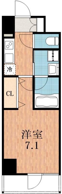 田辺の完工年月(2024年3月)築の賃貸マンションの間取り
