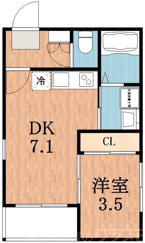 安立の完工年月(2026年1月)築の賃貸アパートの間取り