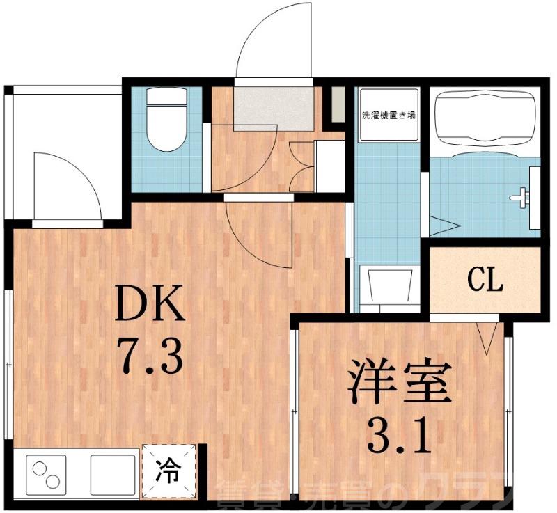山之内の完工年月(2026年1月)築の賃貸アパートの間取り