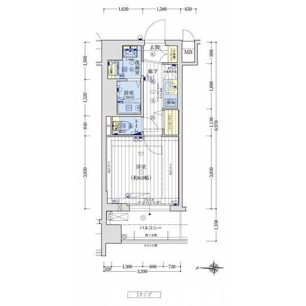アクアプレイス京都千本丸太町 の間取り