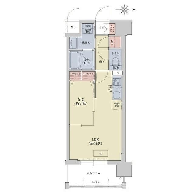 リシュドール梅小路の間取り