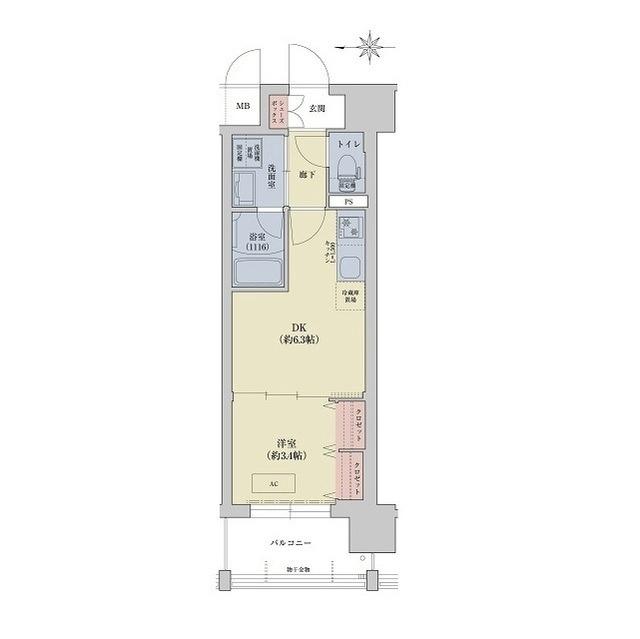 リシュドール梅小路の間取り